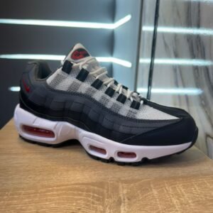 Air Max 95 | Grey & White with Red Accents
