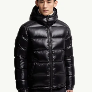 Moncler – Maya Glossy Black Puffer