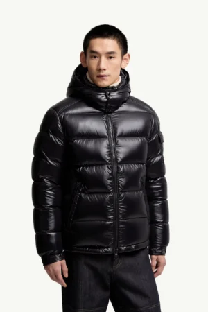 10-2 Moncler – Maya Glossy Black Puffer